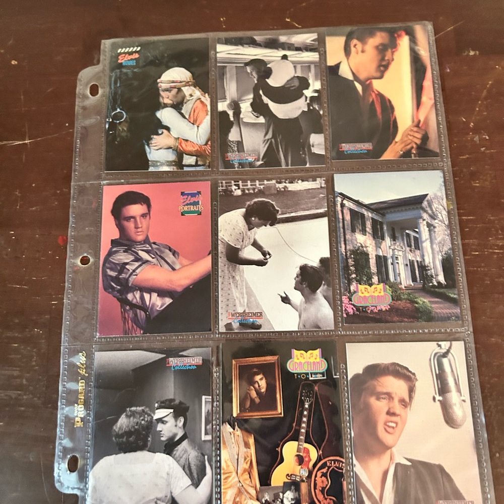 Set/Lot of Collectible Elvis Presley Trading Cards In Sheets - Picture 5 of 16